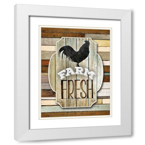 Farm Fresh White Modern Wood Framed Art Print with Double Matting by Rae, Marla