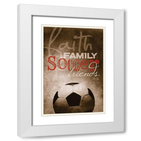 My Soul Loves White Modern Wood Framed Art Print with Double Matting by Rae, Marla