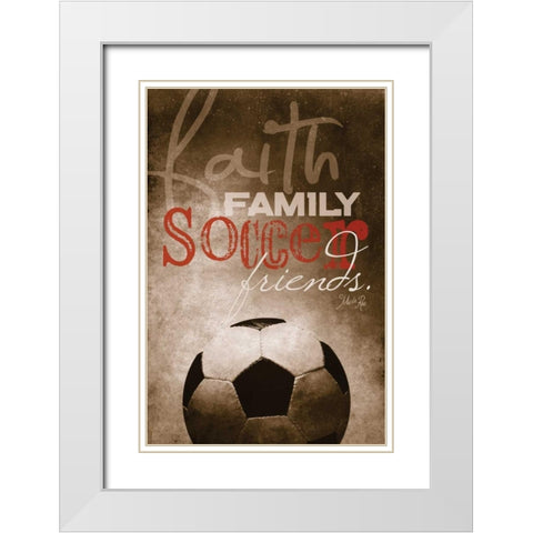 My Soul Loves White Modern Wood Framed Art Print with Double Matting by Rae, Marla