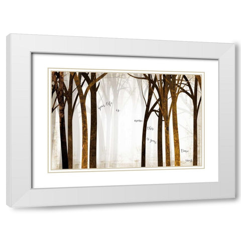 This is Your Time White Modern Wood Framed Art Print with Double Matting by Rae, Marla