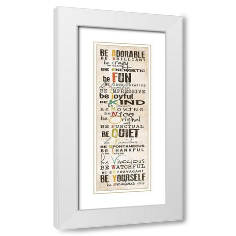 The Way to Be White Modern Wood Framed Art Print with Double Matting by Rae, Marla