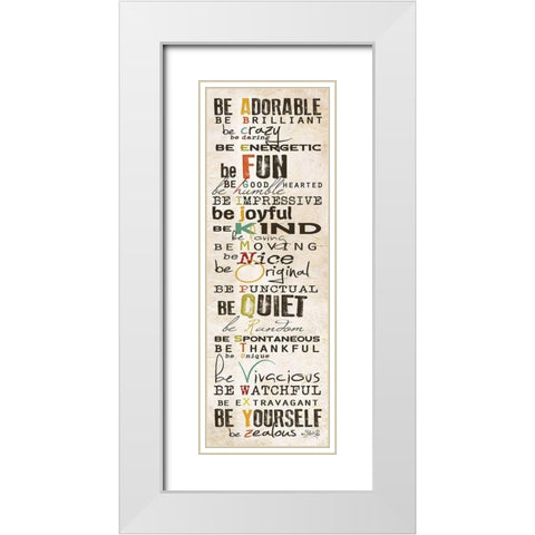 The Way to Be White Modern Wood Framed Art Print with Double Matting by Rae, Marla