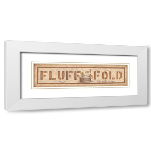 Fluff and Fold White Modern Wood Framed Art Print with Double Matting by June, Mary Ann