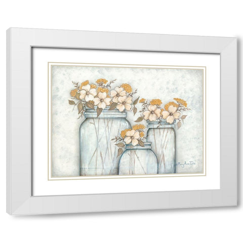 Natural Beauty White Modern Wood Framed Art Print with Double Matting by June, Mary Ann