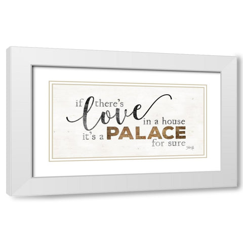 A Palace White Modern Wood Framed Art Print with Double Matting by Rae, Marla