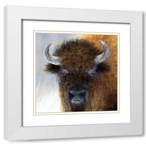 Goodyear White Modern Wood Framed Art Print with Double Matting by Rae, Marla
