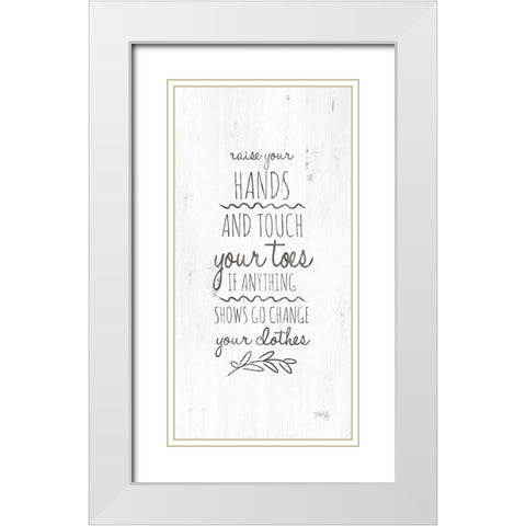 Change Your Clothes White Modern Wood Framed Art Print with Double Matting by Rae, Marla