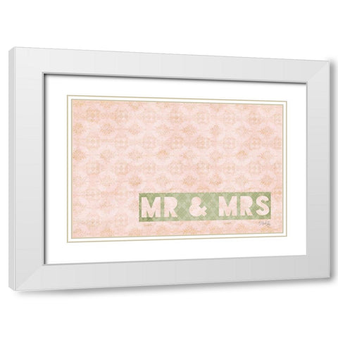 Mr and Mrs White Modern Wood Framed Art Print with Double Matting by Rae, Marla