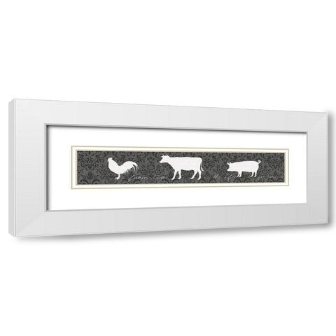 Farm Livin is the Life for Me White Modern Wood Framed Art Print with Double Matting by Rae, Marla