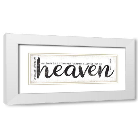 Heaven in Our Home White Modern Wood Framed Art Print with Double Matting by Rae, Marla