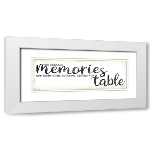 The Fondest Memories White Modern Wood Framed Art Print with Double Matting by Rae, Marla