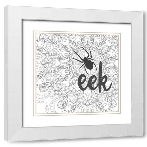 Spider Eek White Modern Wood Framed Art Print with Double Matting by Rae, Marla
