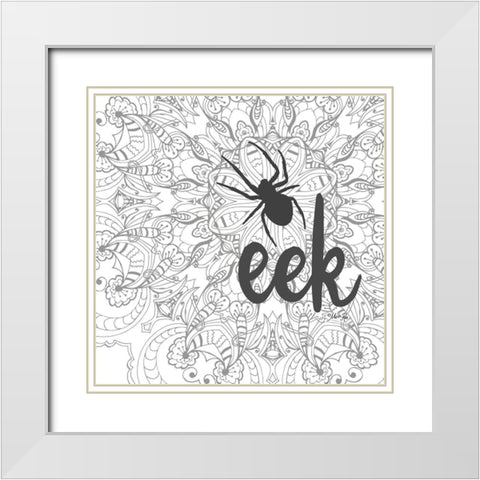 Spider Eek White Modern Wood Framed Art Print with Double Matting by Rae, Marla