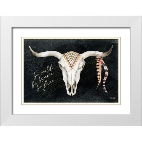 Be Wild I White Modern Wood Framed Art Print with Double Matting by Rae, Marla