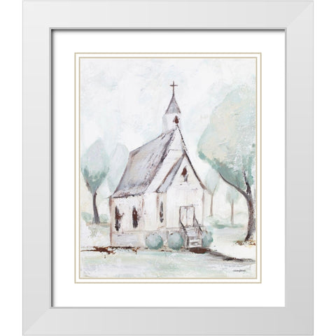 House of God White Modern Wood Framed Art Print with Double Matting by Kissell, Mackenzie