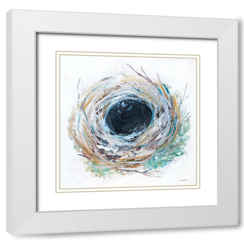 Blessed Nest White Modern Wood Framed Art Print with Double Matting by Kissell, Mackenzie