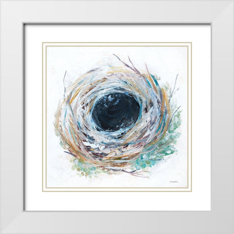 Blessed Nest White Modern Wood Framed Art Print with Double Matting by Kissell, Mackenzie