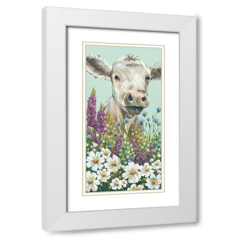 Field Day Hide and Seek White Modern Wood Framed Art Print with Double Matting by Norman, Michele