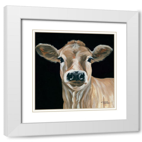 Jersey Girl White Modern Wood Framed Art Print with Double Matting by Norman, Michele