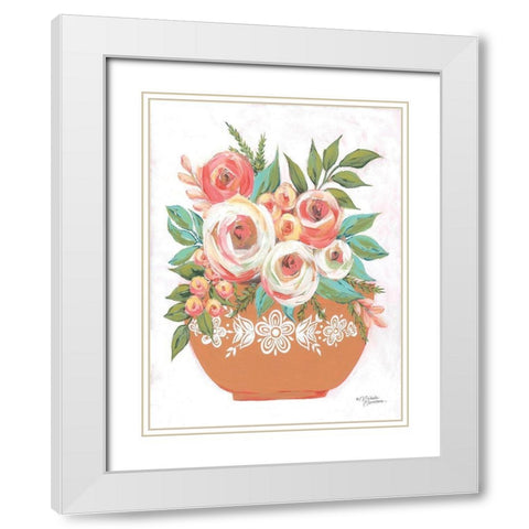 Harvest Gold White Modern Wood Framed Art Print with Double Matting by Norman, Michele
