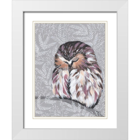 Sweet Dreams White Modern Wood Framed Art Print with Double Matting by Norman, Michele