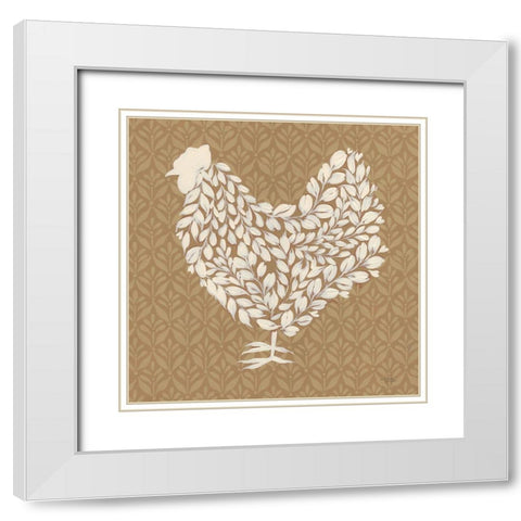 Golden Hour on the Farm White Modern Wood Framed Art Print with Double Matting by Norman, Michele