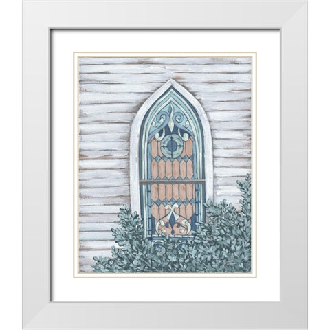 Going to the Chapel   White Modern Wood Framed Art Print with Double Matting by Norman, Michele