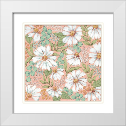 Spring Has Sprung White Modern Wood Framed Art Print with Double Matting by Norman, Michele