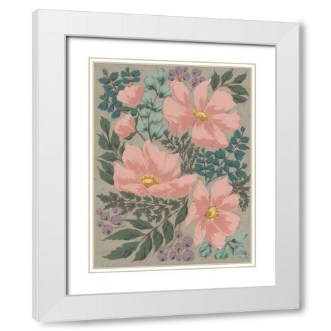 Cosmos Dreams White Modern Wood Framed Art Print with Double Matting by Norman, Michele