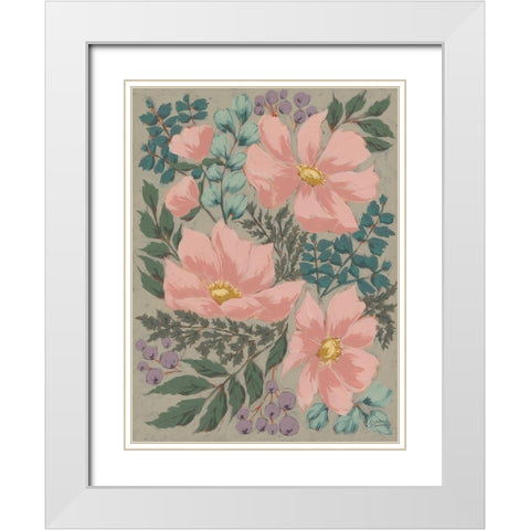 Cosmos Dreams White Modern Wood Framed Art Print with Double Matting by Norman, Michele