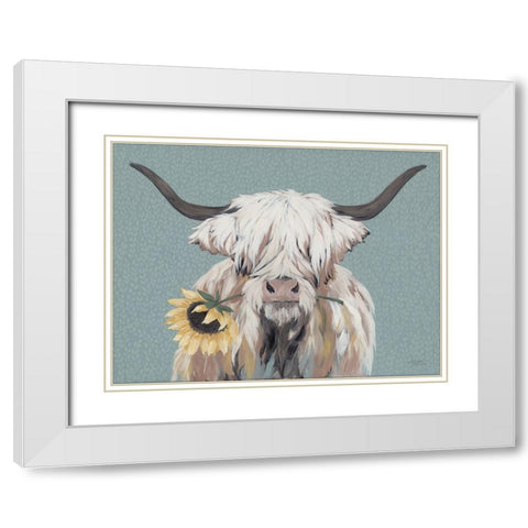 Eloise White Modern Wood Framed Art Print with Double Matting by Norman, Michael
