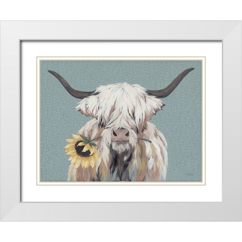 Eloise White Modern Wood Framed Art Print with Double Matting by Norman, Michael