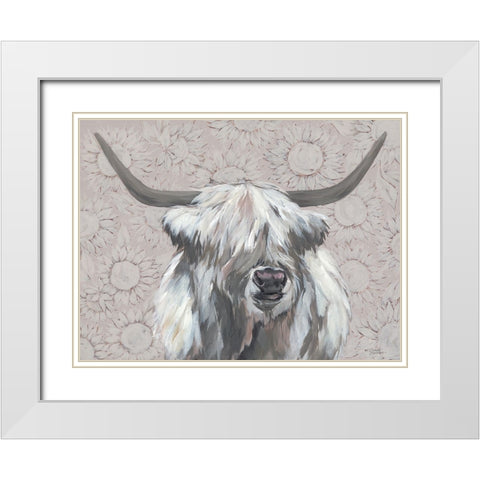 Bonnie White Modern Wood Framed Art Print with Double Matting by Norman, Michael