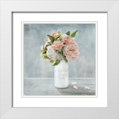 Summer Picks I White Modern Wood Framed Art Print with Double Matting by Mollie B.