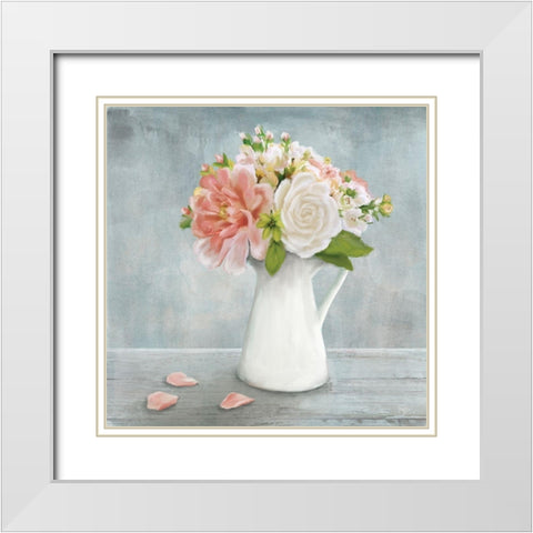 Summer Picks II White Modern Wood Framed Art Print with Double Matting by Mollie B.