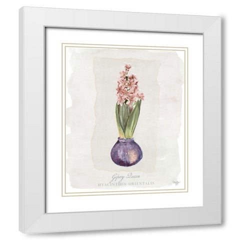 Hyacinthus Orientalis II White Modern Wood Framed Art Print with Double Matting by Mollie B.