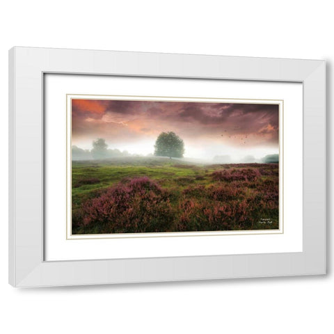 Fairyland White Modern Wood Framed Art Print with Double Matting by Podt, Martin