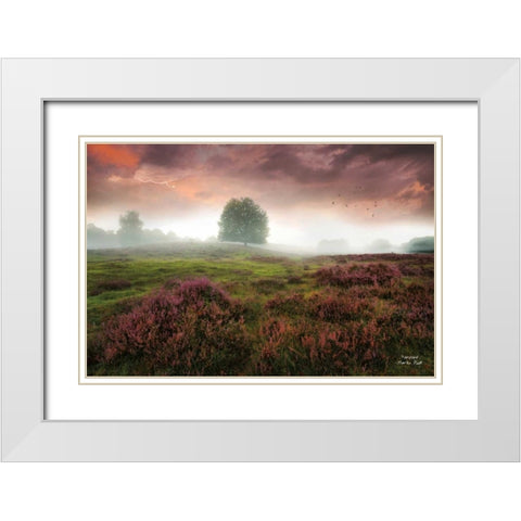 Fairyland White Modern Wood Framed Art Print with Double Matting by Podt, Martin