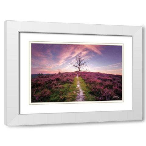 Treemendous White Modern Wood Framed Art Print with Double Matting by Podt, Martin