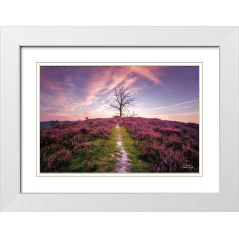 Treemendous White Modern Wood Framed Art Print with Double Matting by Podt, Martin