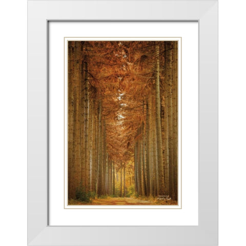 Unexpected White Modern Wood Framed Art Print with Double Matting by Podt, Martin