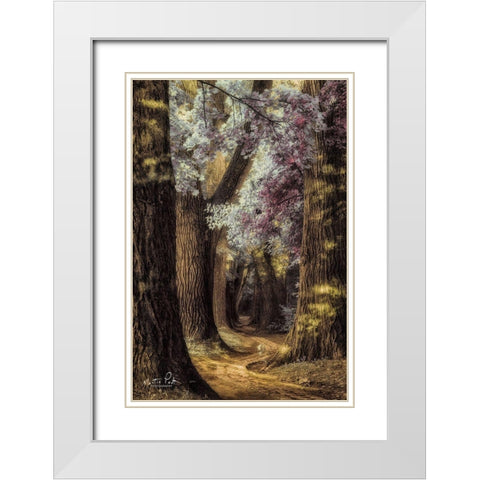 Fluffy Road White Modern Wood Framed Art Print with Double Matting by Podt, Martin