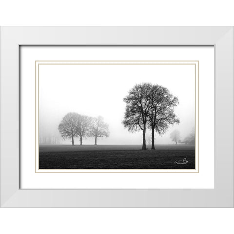 Together Again White Modern Wood Framed Art Print with Double Matting by Podt, Martin
