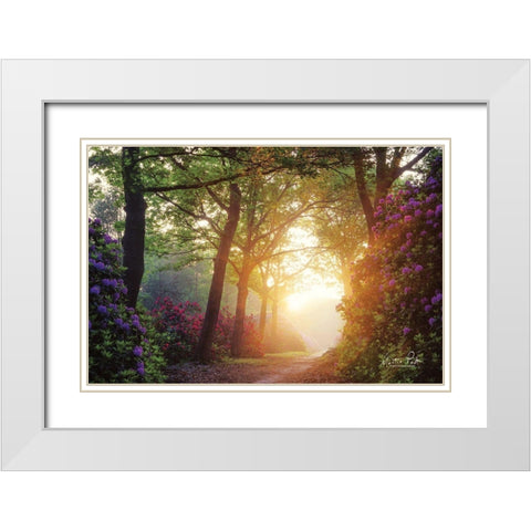 Color Overdose White Modern Wood Framed Art Print with Double Matting by Podt, Martin