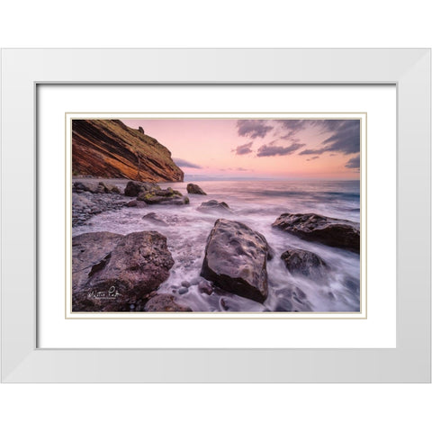 Wet and Slippery     White Modern Wood Framed Art Print with Double Matting by Podt, Martin