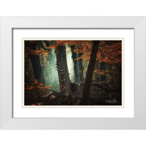 Beautiful Mess White Modern Wood Framed Art Print with Double Matting by Podt, Martin