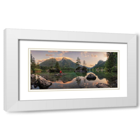 Never Alone White Modern Wood Framed Art Print with Double Matting by Podt, Martin