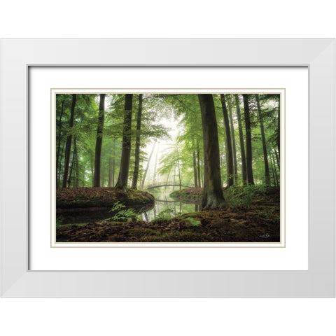 On a Beautiful Morning White Modern Wood Framed Art Print with Double Matting by Podt, Martin
