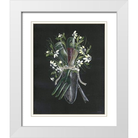 Get Your Hands Dirty White Modern Wood Framed Art Print with Double Matting by Norkus, Julie