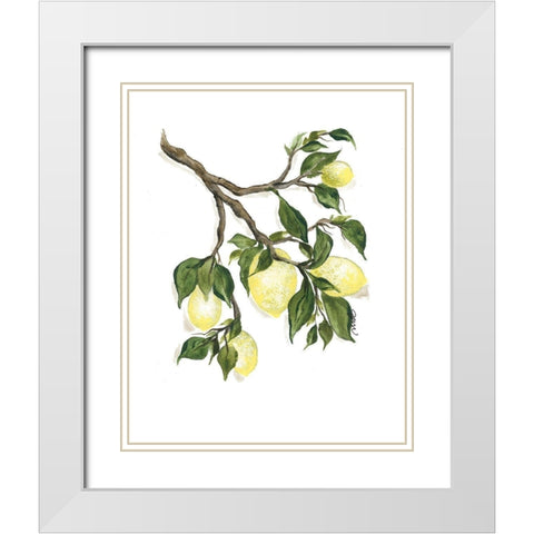 Squeeze the Day White Modern Wood Framed Art Print with Double Matting by Norkus, Julie
